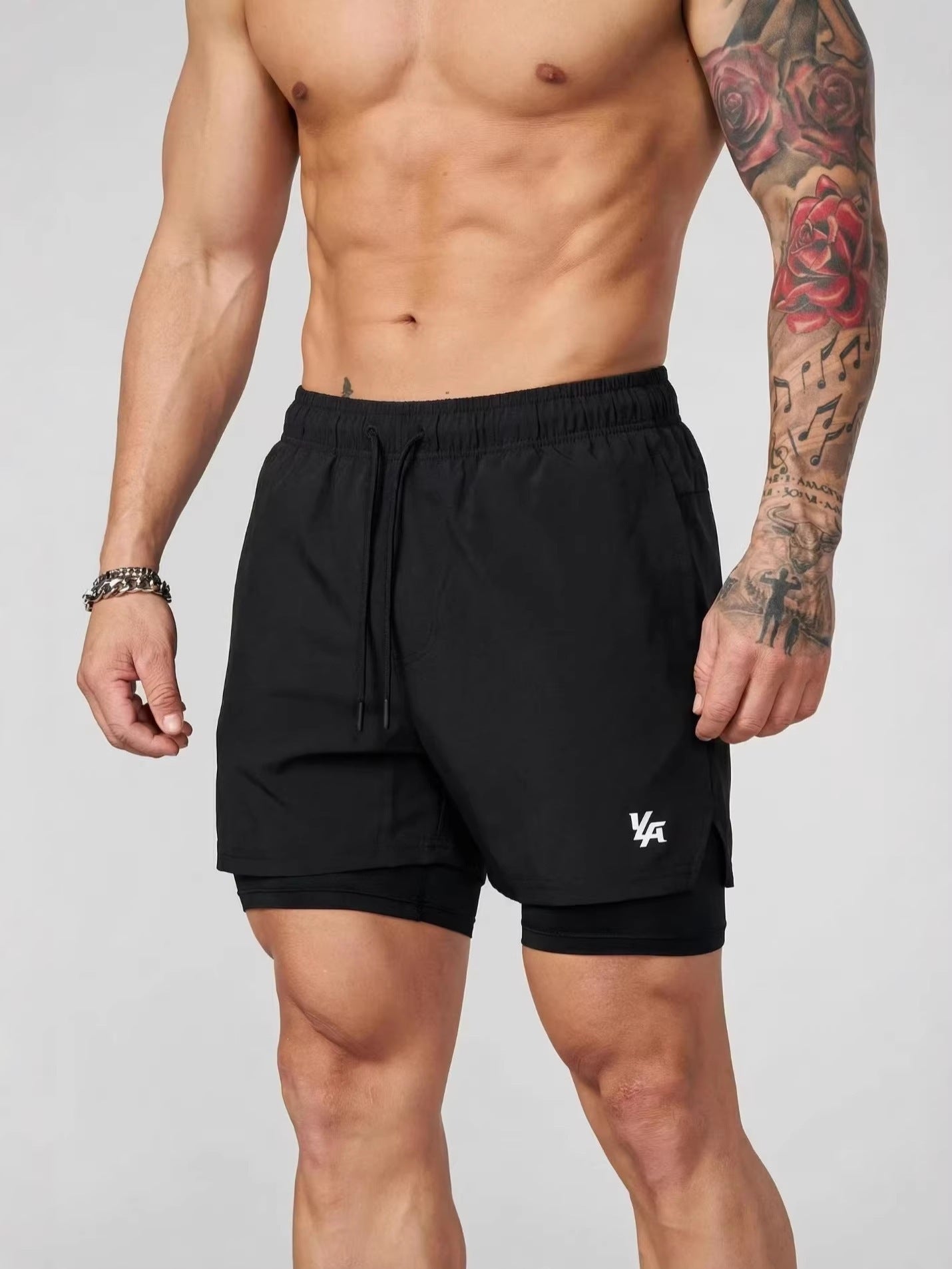 youngla 2 in 1 shorts