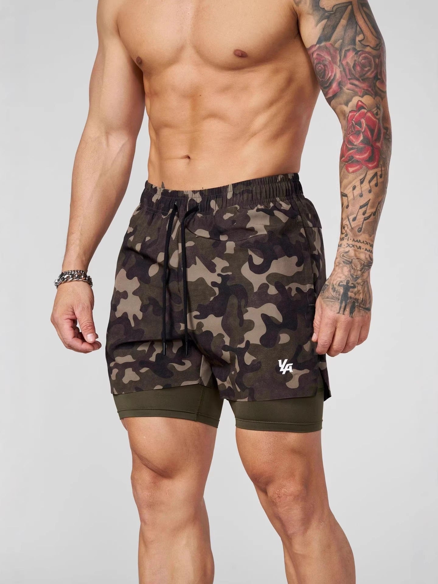 youngla 2 in 1 shorts