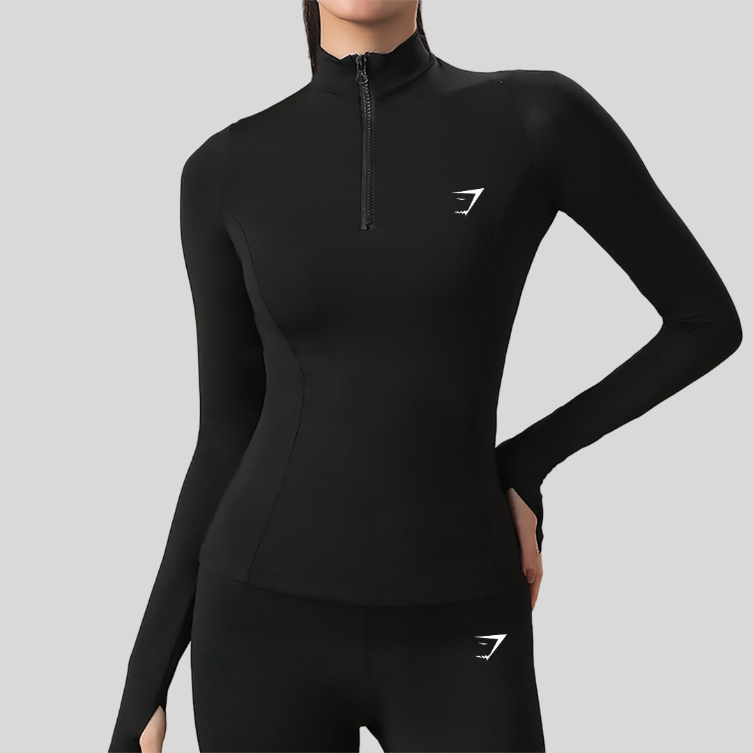 womens 1/4 zip longsleeve