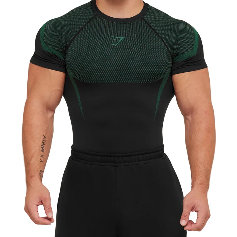 onyx gymshark Compression Shirt
